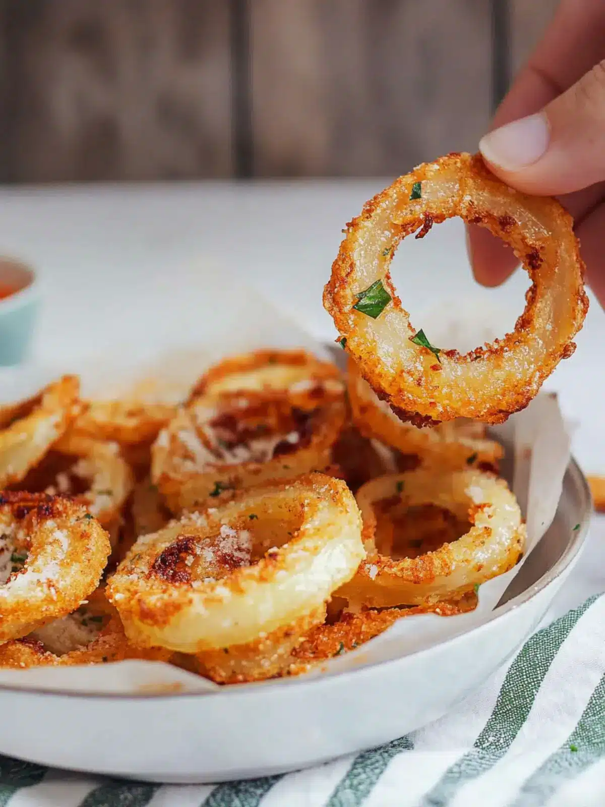 Crispy Baked Onion Rings Chips