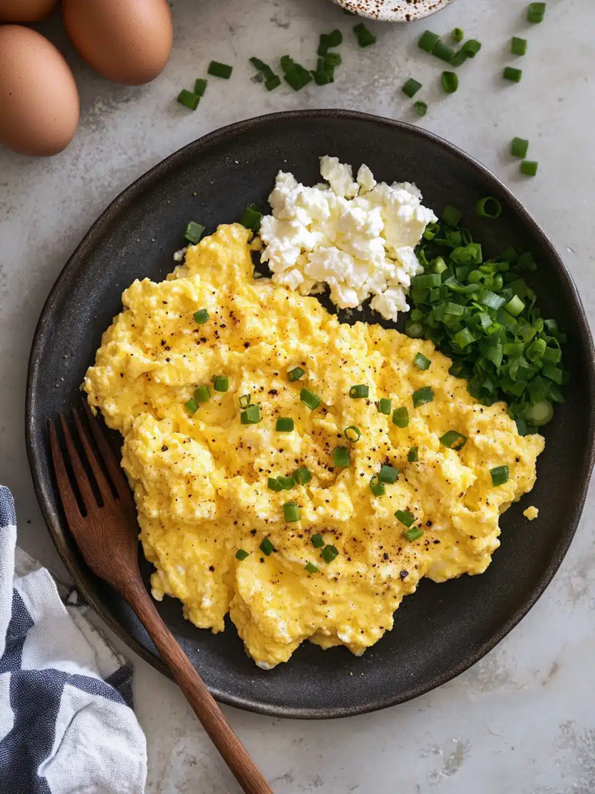 Scrambled Eggs with Cottage Cheese