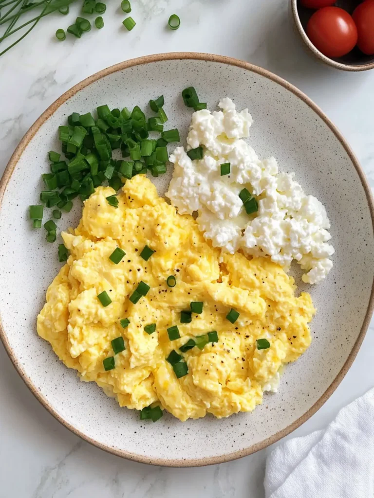 Scrambled Eggs with Cottage Cheese