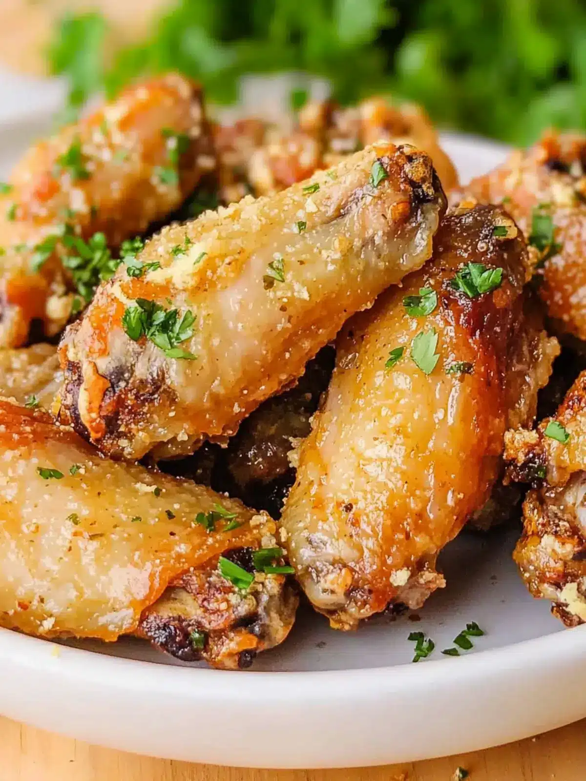 Air Fryer Garlic Parmesan Chicken Wings