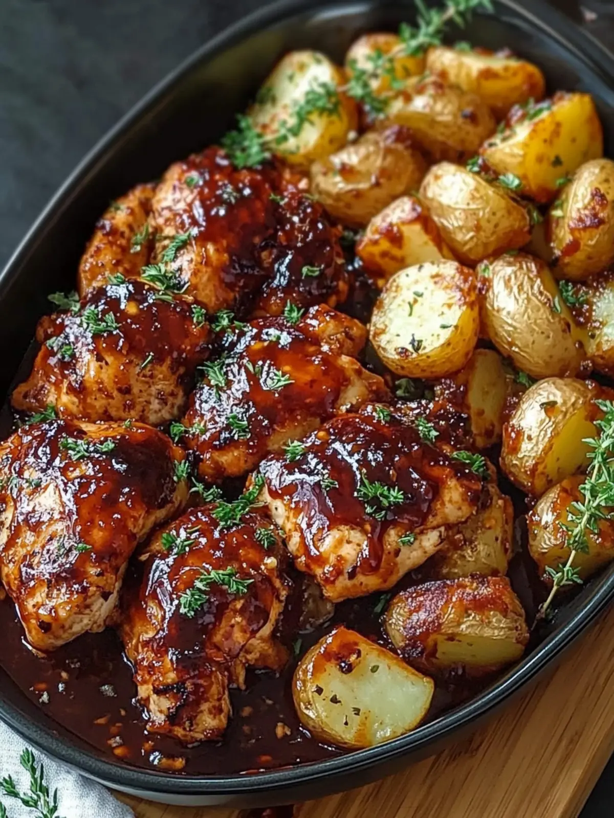 Honey BBQ Chicken Potatoes