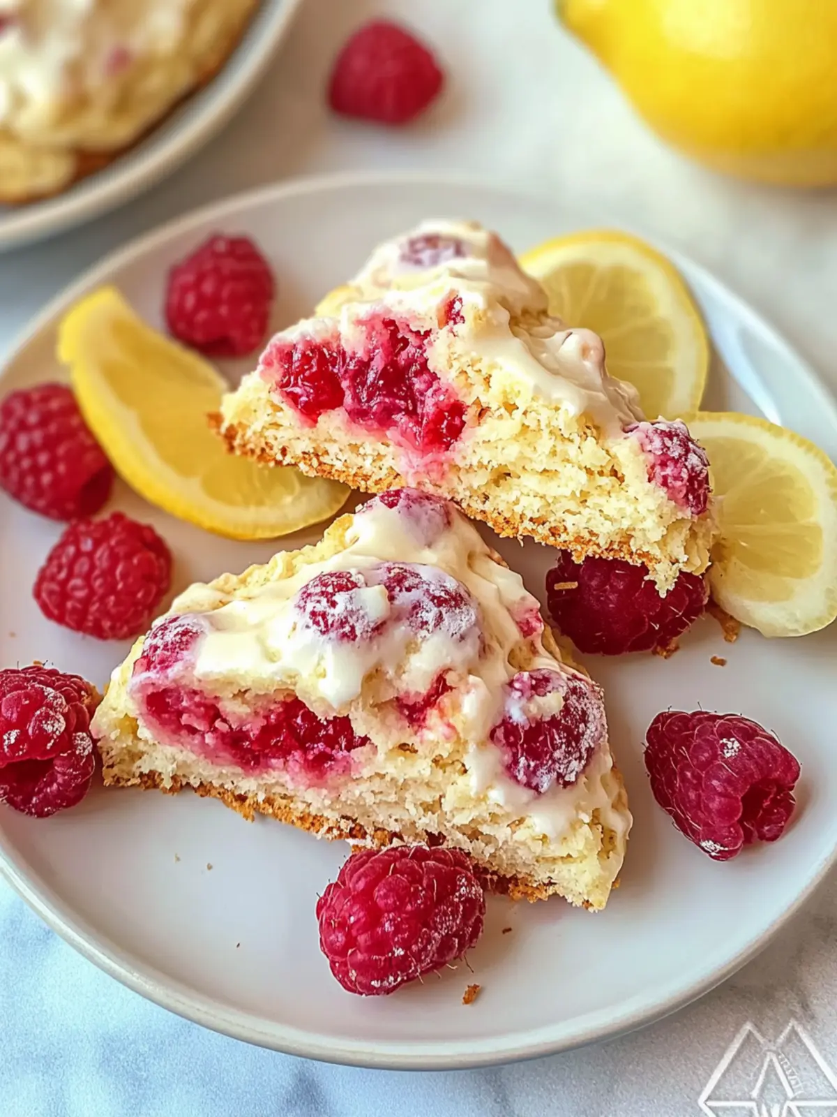 Lemon Raspberry Scones {Easy Recipe!}