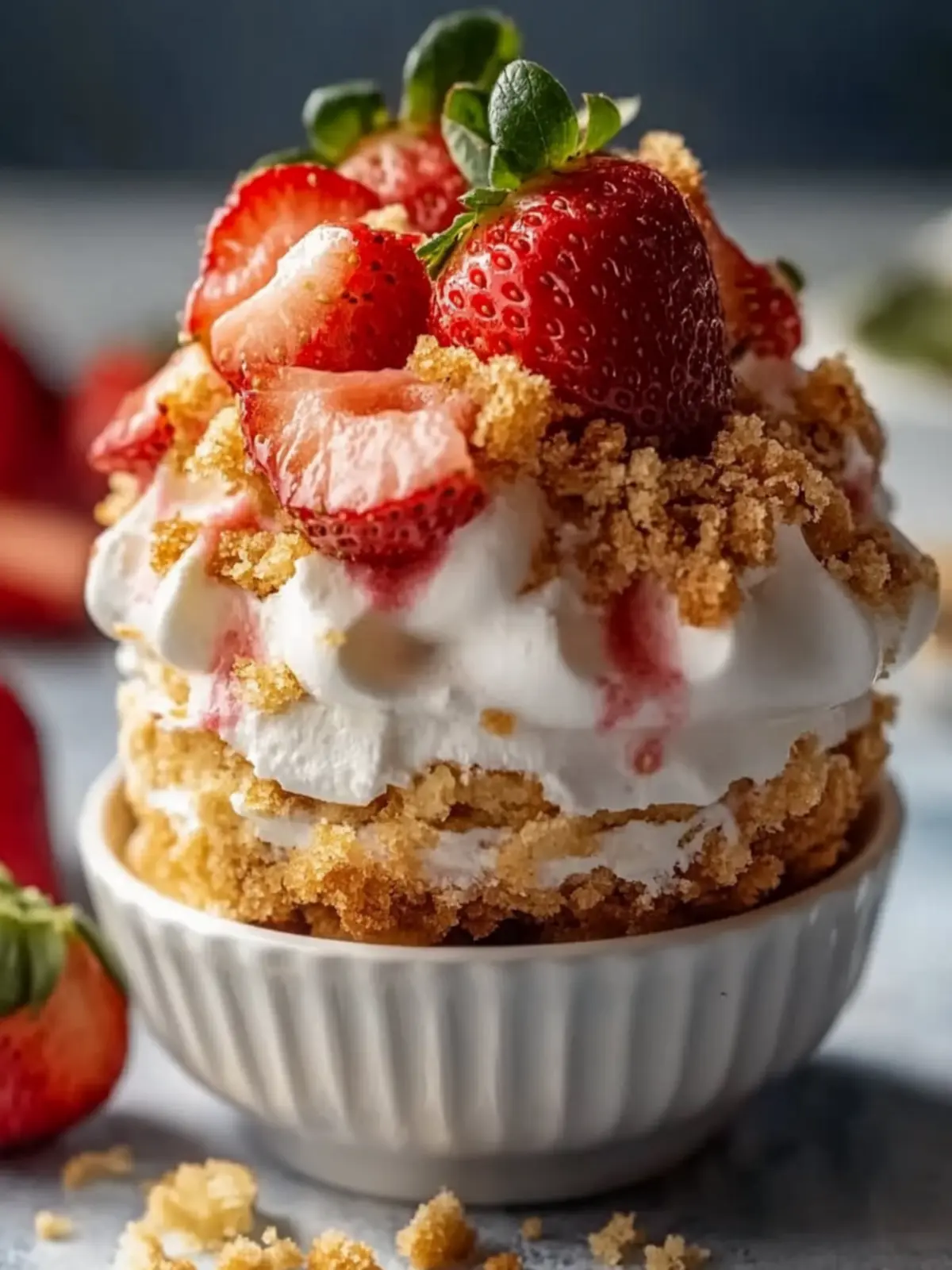 Easy Strawberry Shortcake Crunch