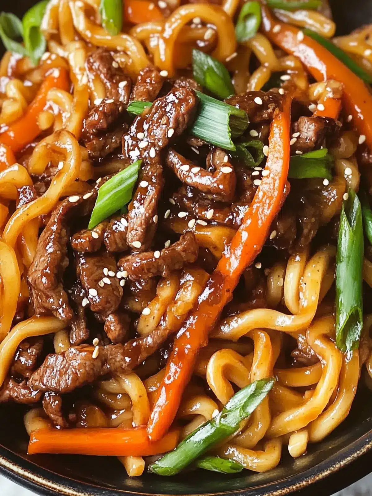 Easy Beef Yaki Udon Noodle Recipe