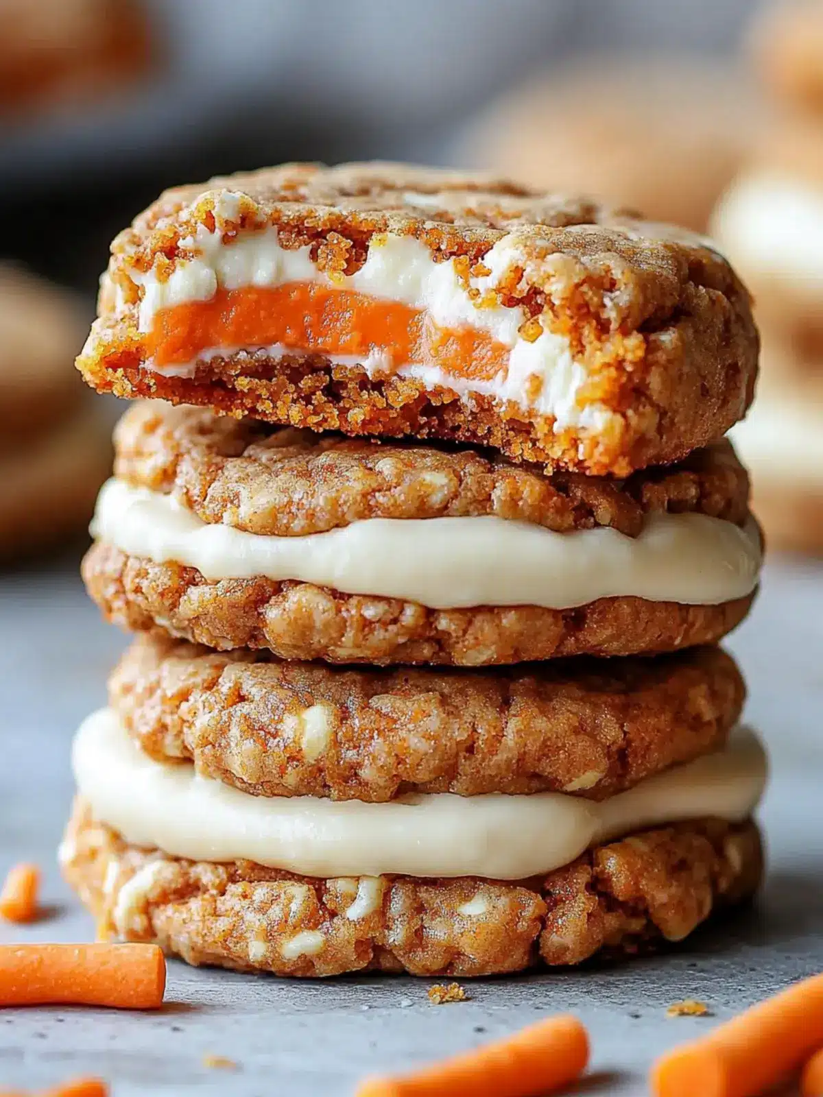 Carrot Cake Cheesecake Cookies