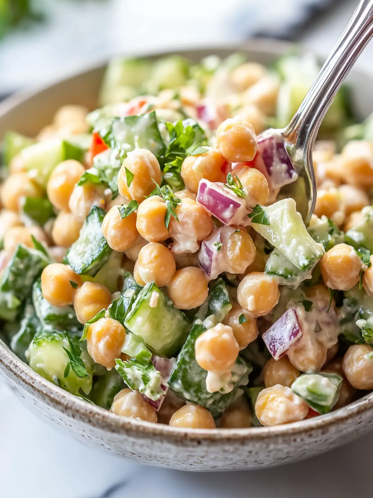 Creamy Chickpea Salad