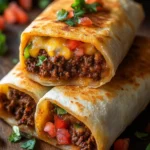 Beef and Cheese Chimichangas Recipe