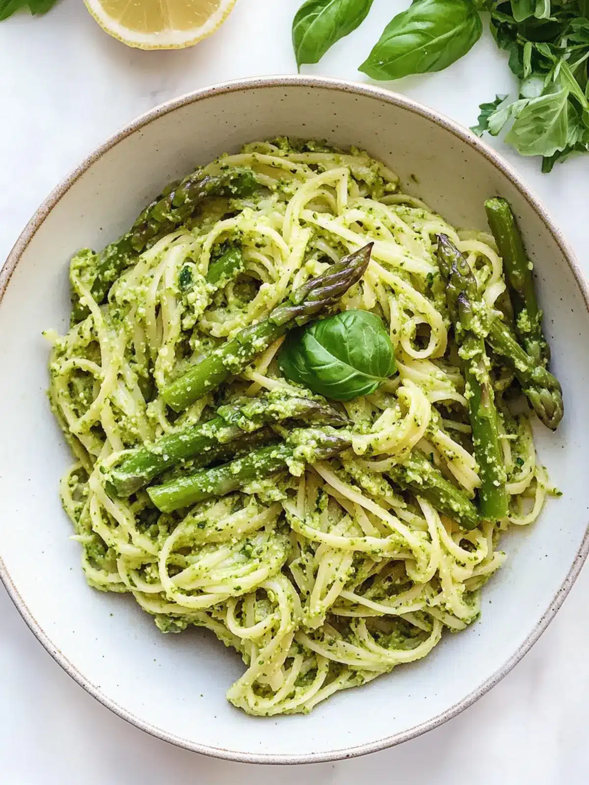 Delicious Asparagus Pesto Pasta to Brighten Your Dinner Table 2 Asparagus Pesto Pasta