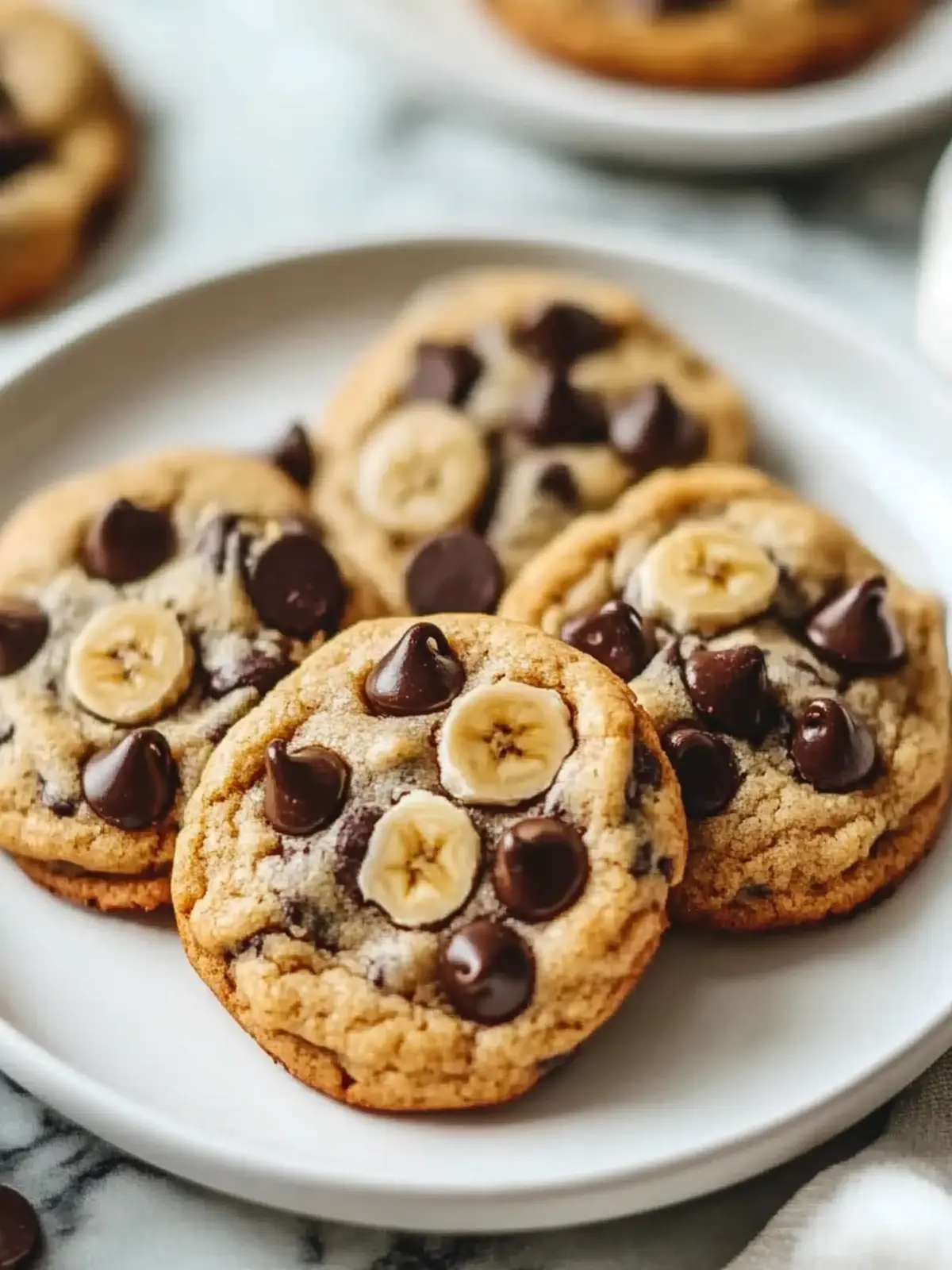 Chewy Banana Bread Chocolate Chip Cookies!