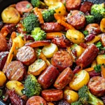 One-Pan Honey Garlic Kielbasa & Veggies