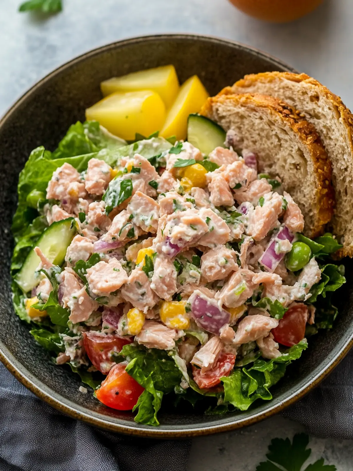 Protein Tuna Salad Delight with Creamy Cottage Cheese 5 Protein Tuna Salad
