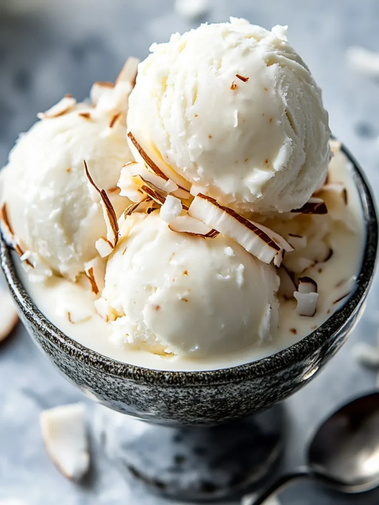 Coconut Greek Frozen Yogurt