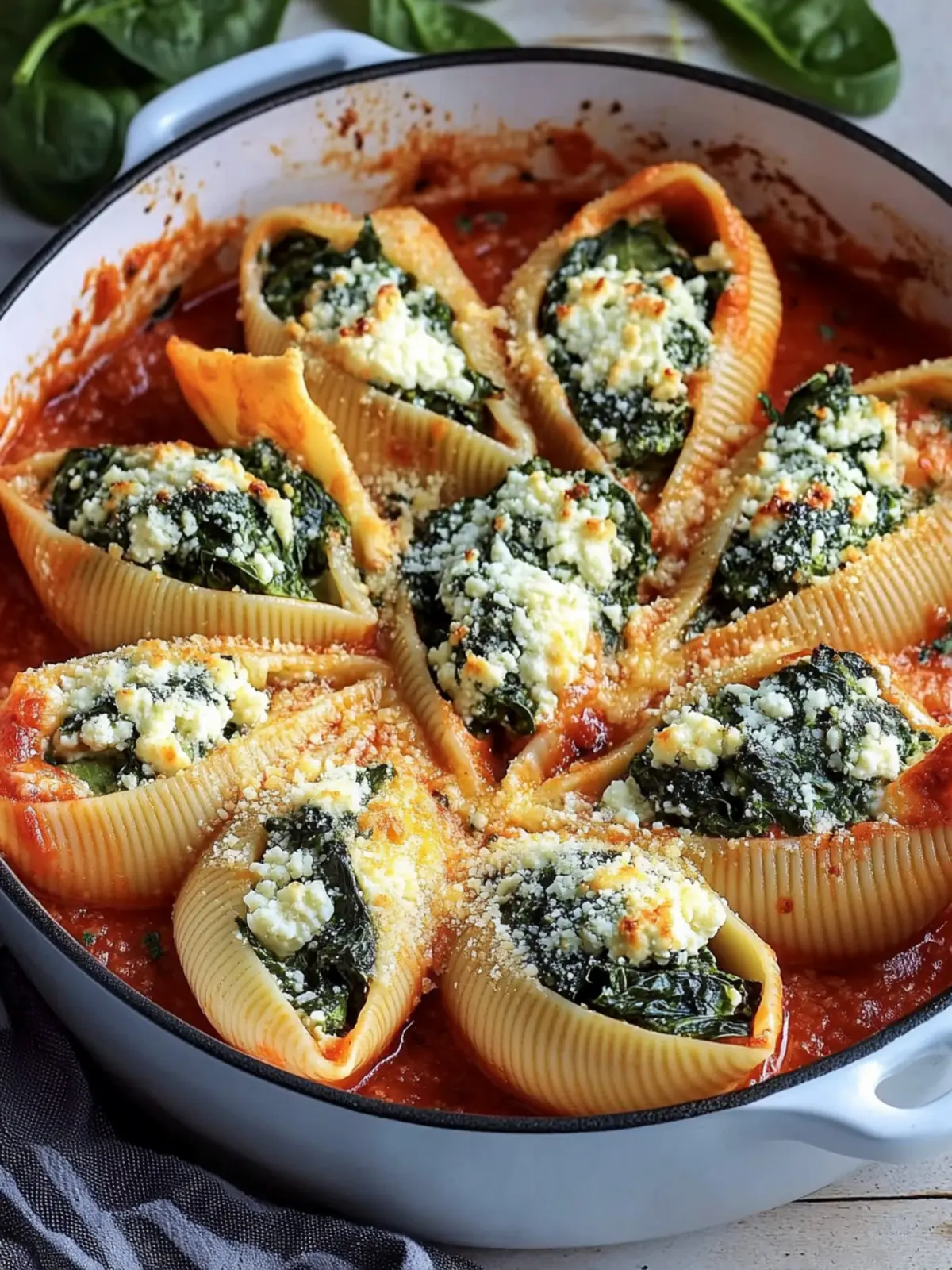 Spinach and Ricotta Stuffed Shells Recipe