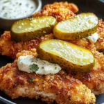 Crispy Dill Pickle Parmesan Chicken
