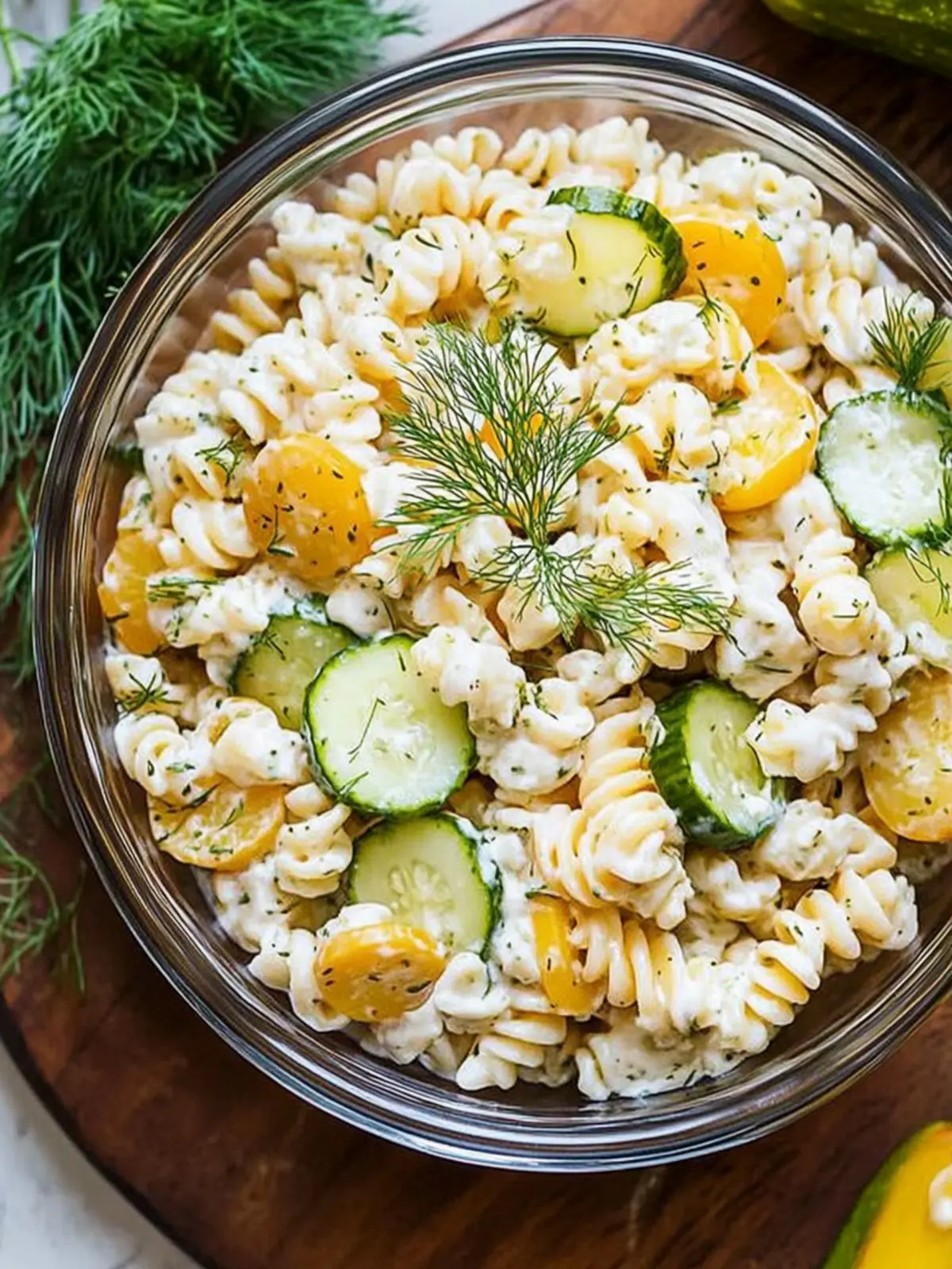 Dill Pickle Pasta Salad