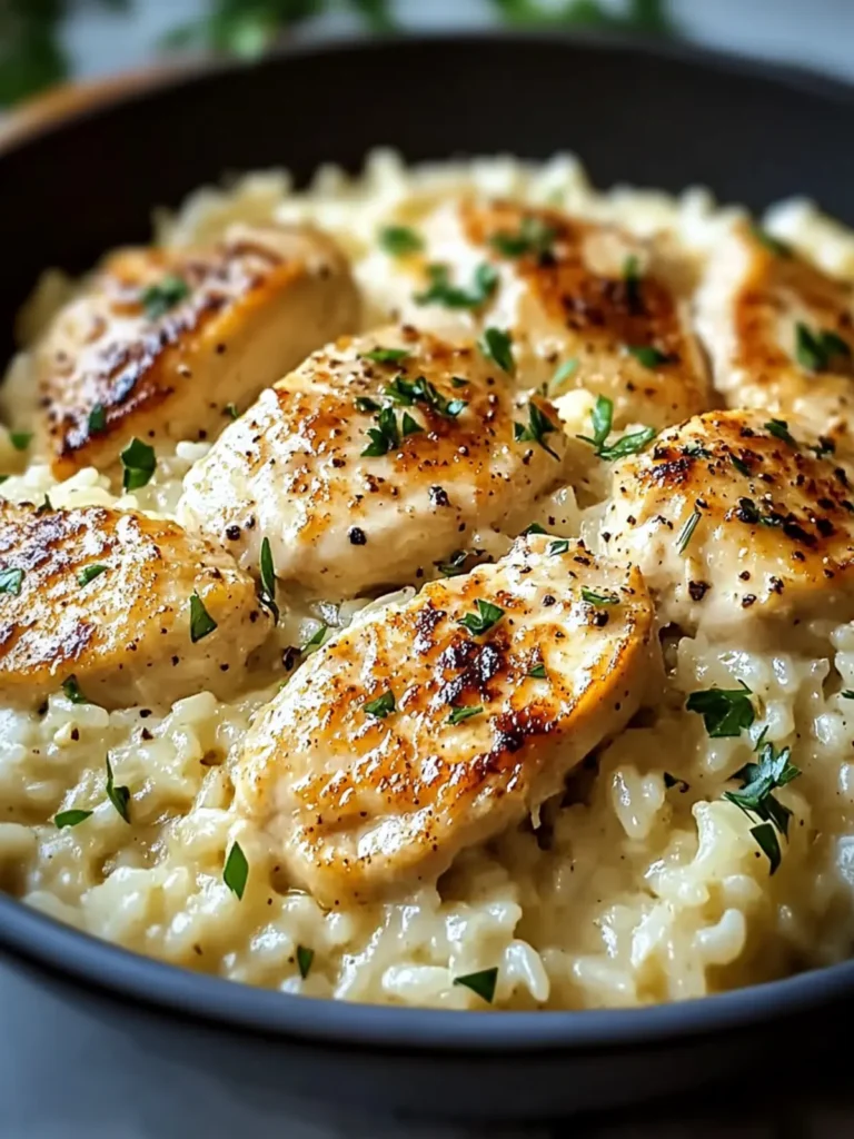 Creamy Parmesan Chicken & Rice