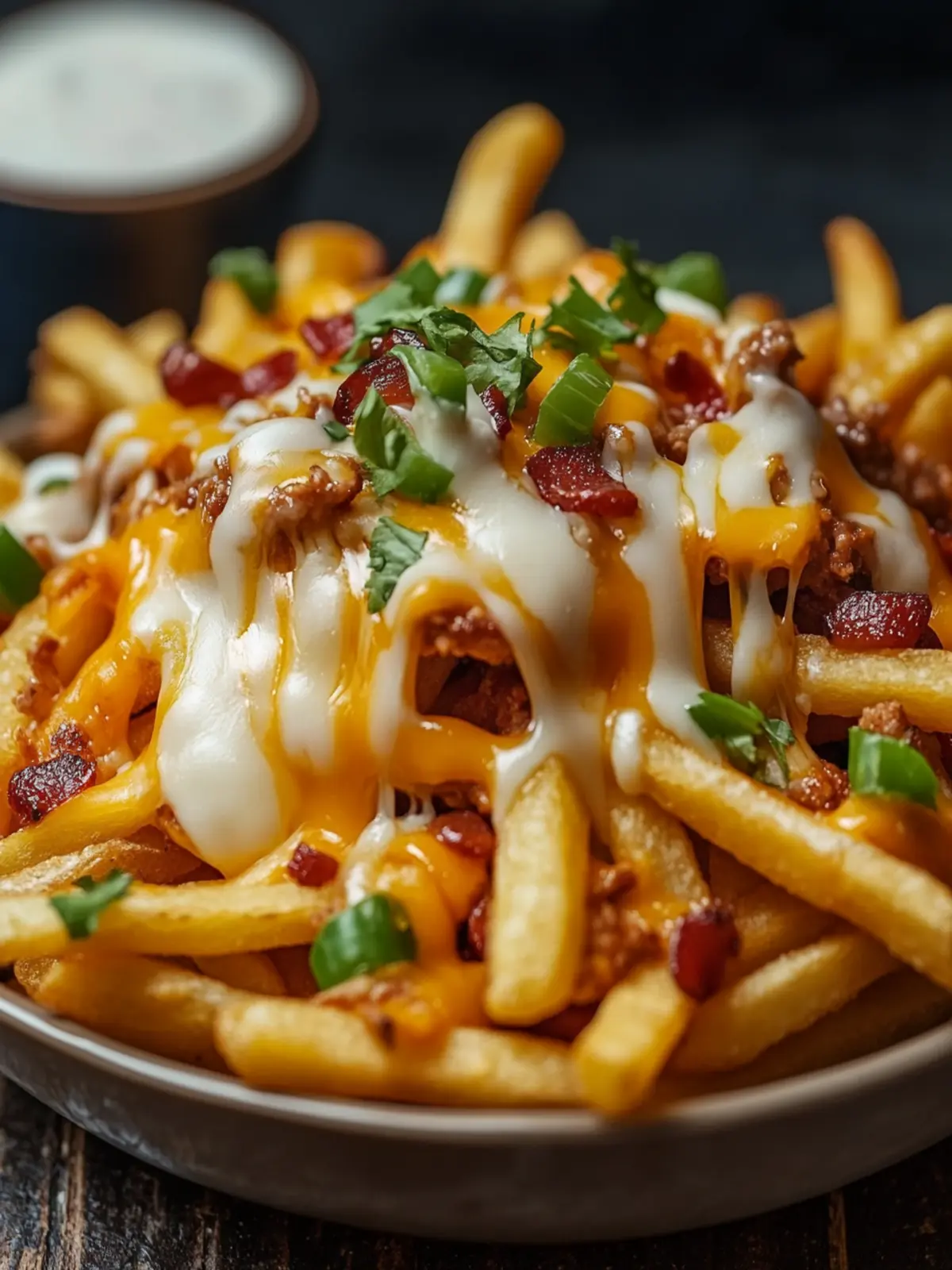 Loaded Nacho Fries with Melty Cheese