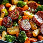 One-Pan Honey Garlic Kielbasa & Veggies