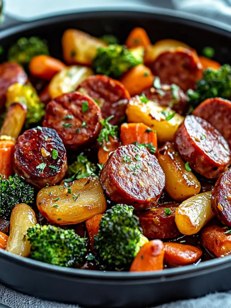 One-Pan Honey Garlic Kielbasa & Veggies