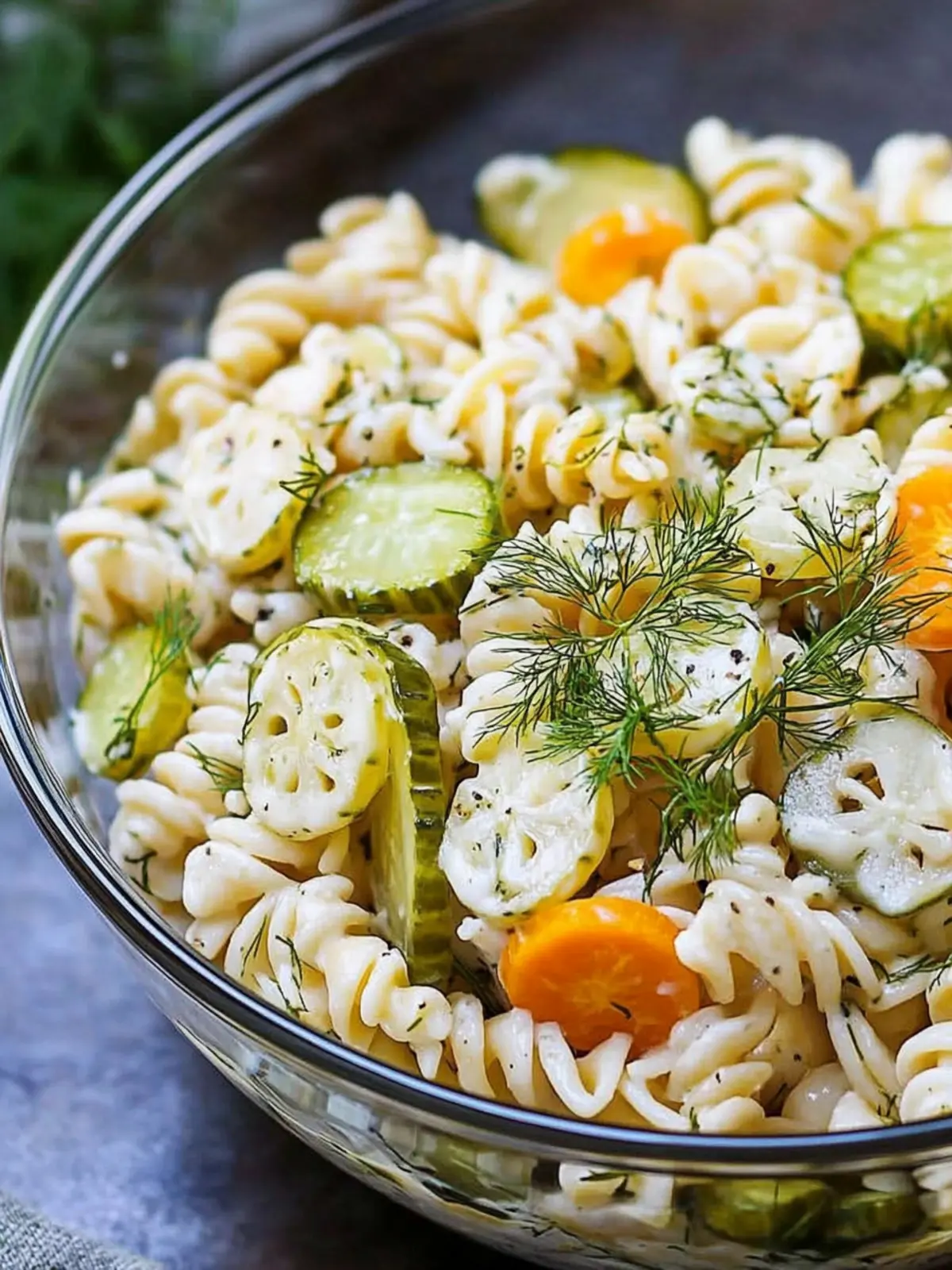 Dill Pickle Pasta Salad