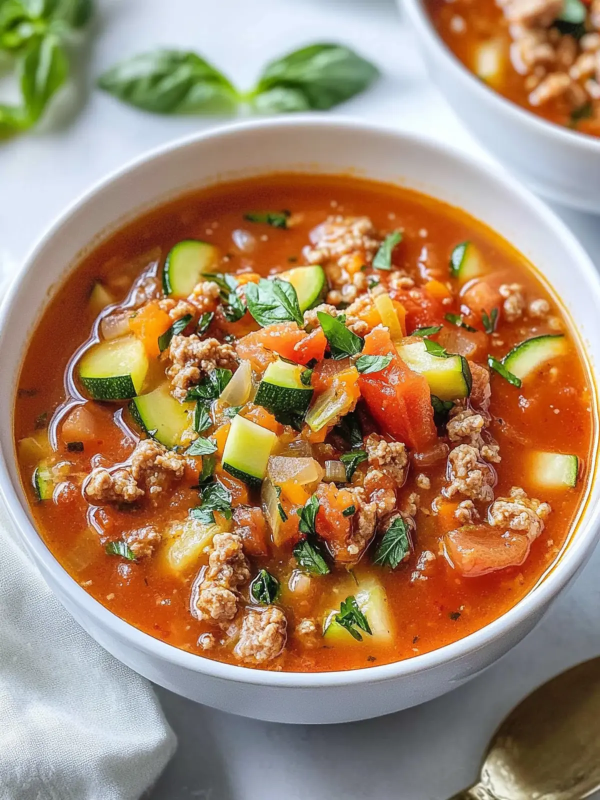 Wholesome Healthy Zucchini Tomato Italian Sausage Soup Delight 3 Healthy Zucchini Tomato Italian Sausage Soup