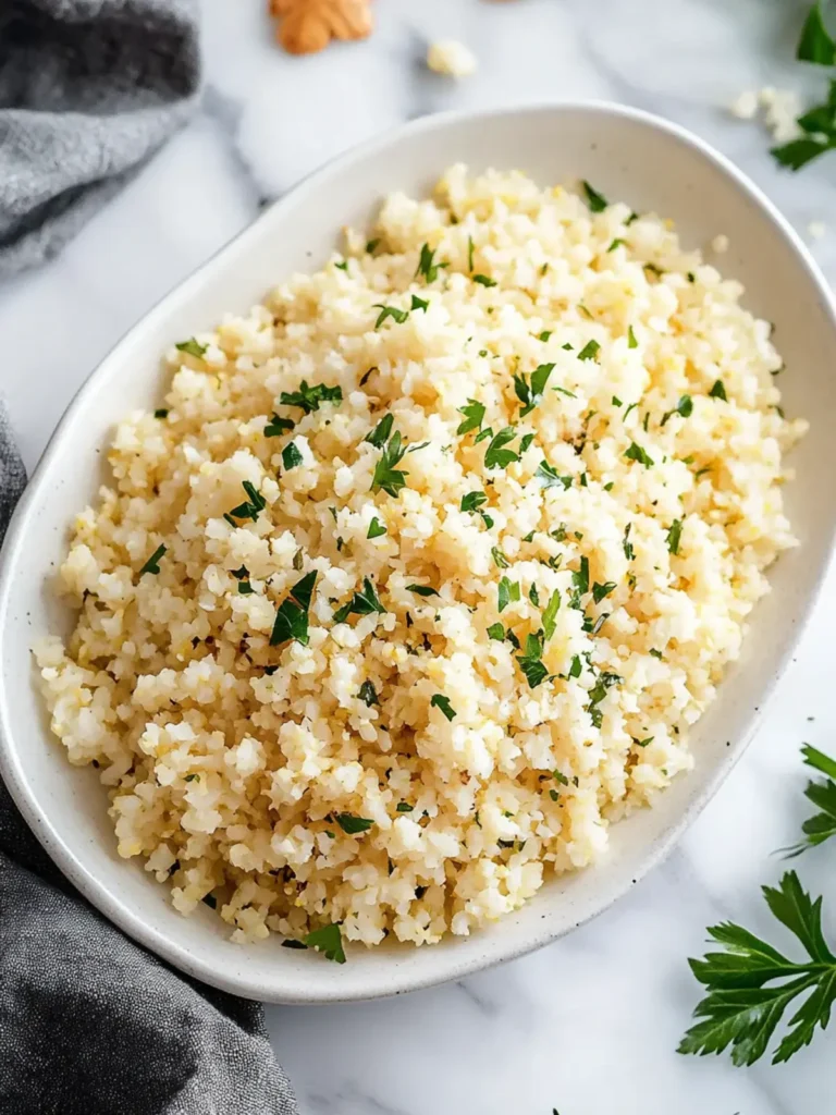 Garlic Herb Cauliflower Rice