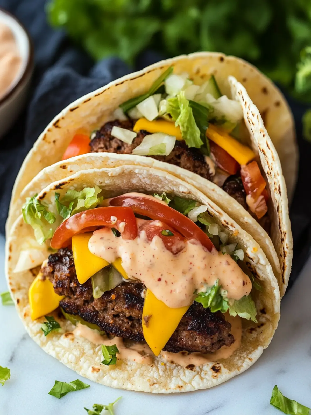 Memorial Day Big Mac Tacos That Will Wow Your Guests! 3 Memorial Day Big Mac Tacos (Smash Burger Tacos)