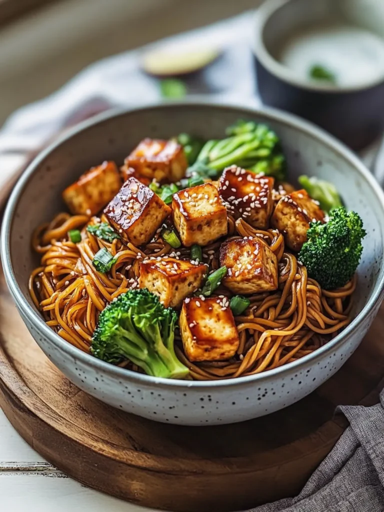 Cinco de Mayo Teriyaki Tofu Noodles