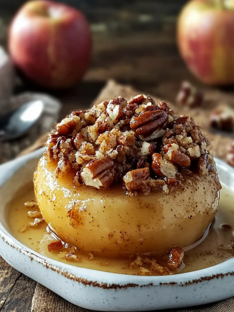 Baked Honeycrisp Apples with Butter Pecan Bliss