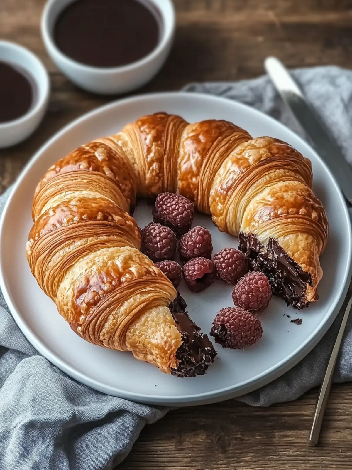 Chocolate Croissant Breakfast