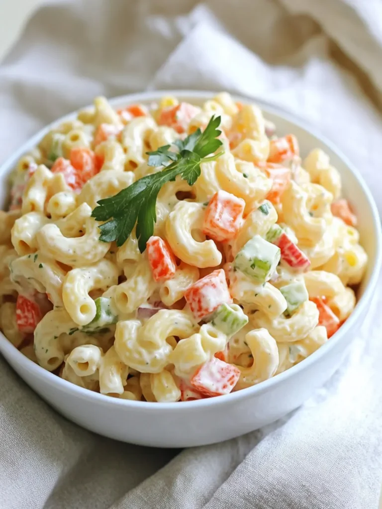 Memorial Day Classic American Macaroni Salad