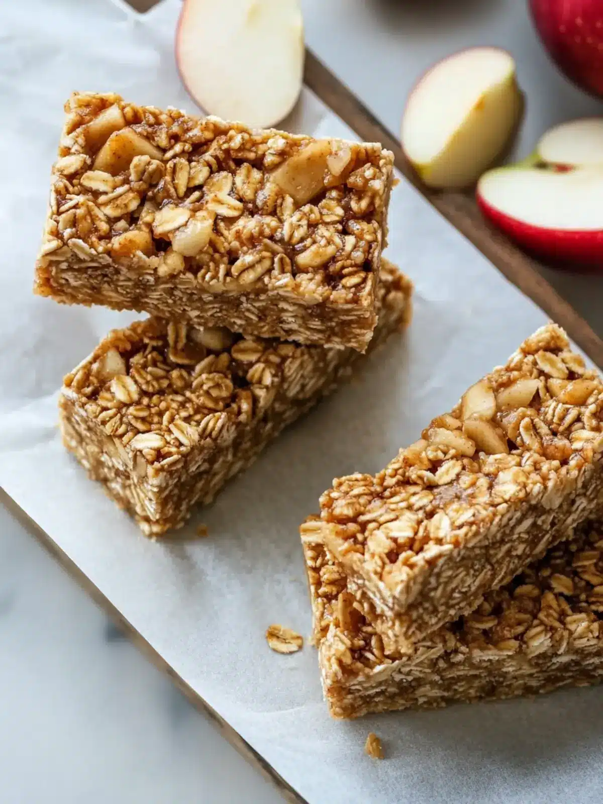 Mother's Day No-Bake Apple Peanut Butter Granola Bars