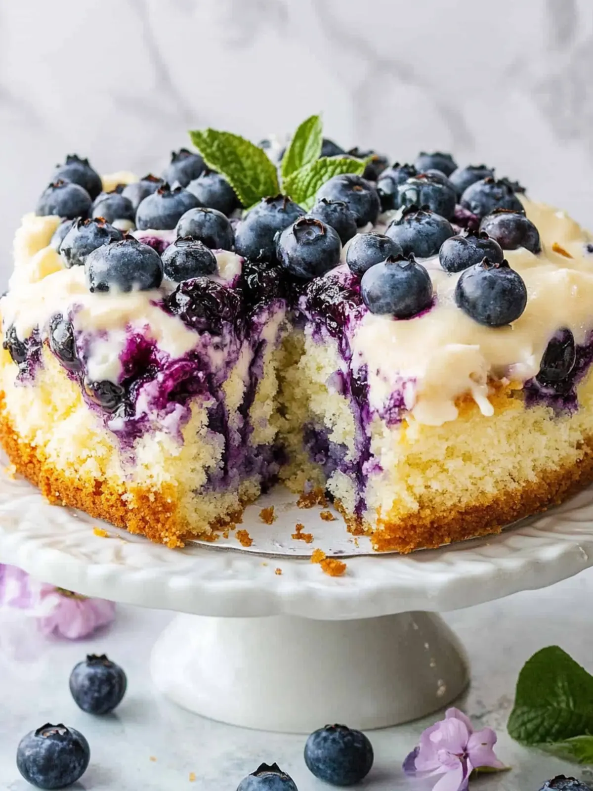 Blueberry Cream Cheese Coffee Cake