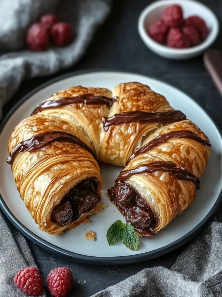 Chocolate Croissant Breakfast