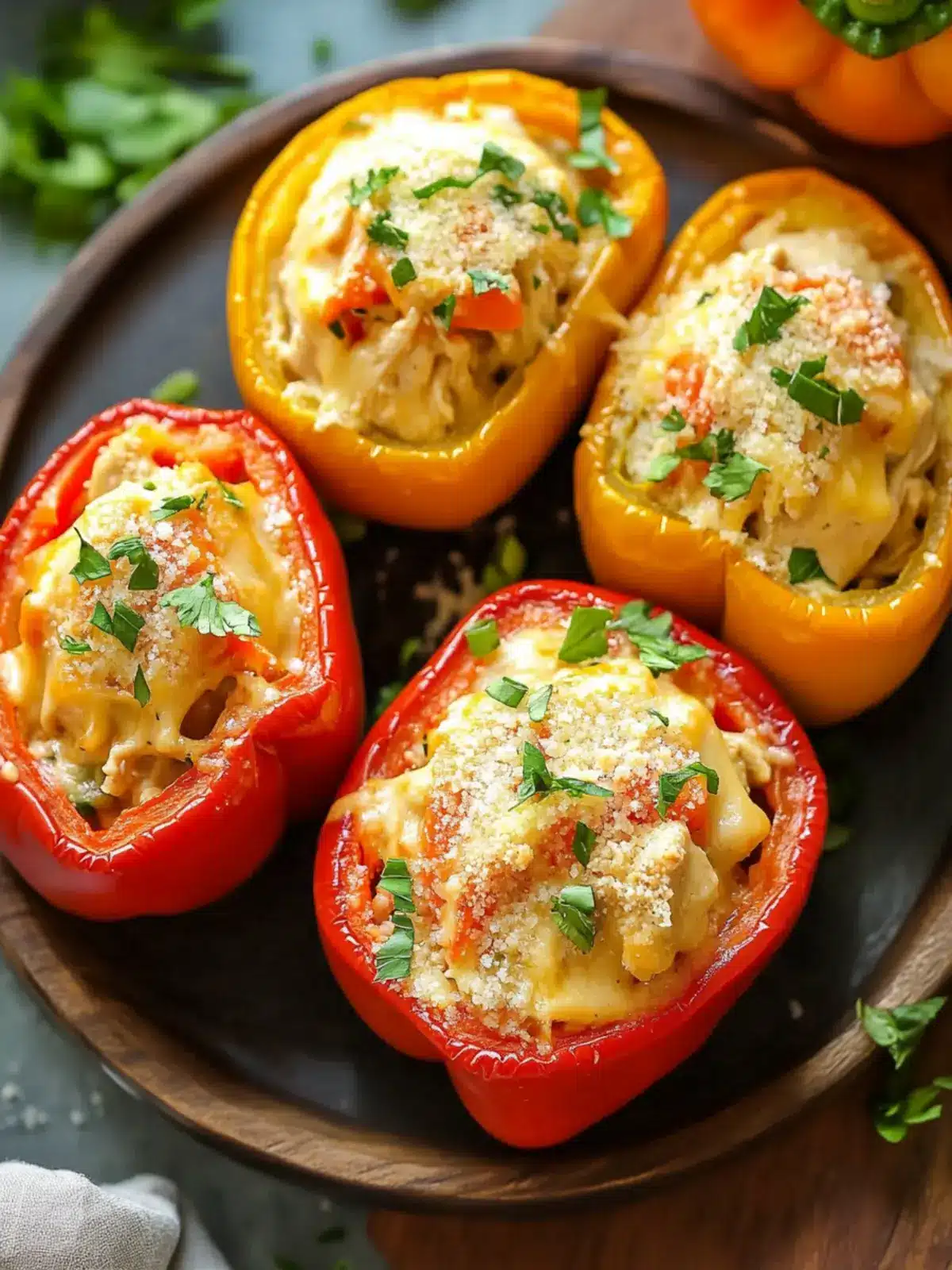 Memorial Day Creamy Chicken Stuffed Peppers that Wow! 2 Memorial Day Creamy Chicken Stuffed Peppers