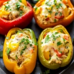 Memorial Day Creamy Chicken Stuffed Peppers