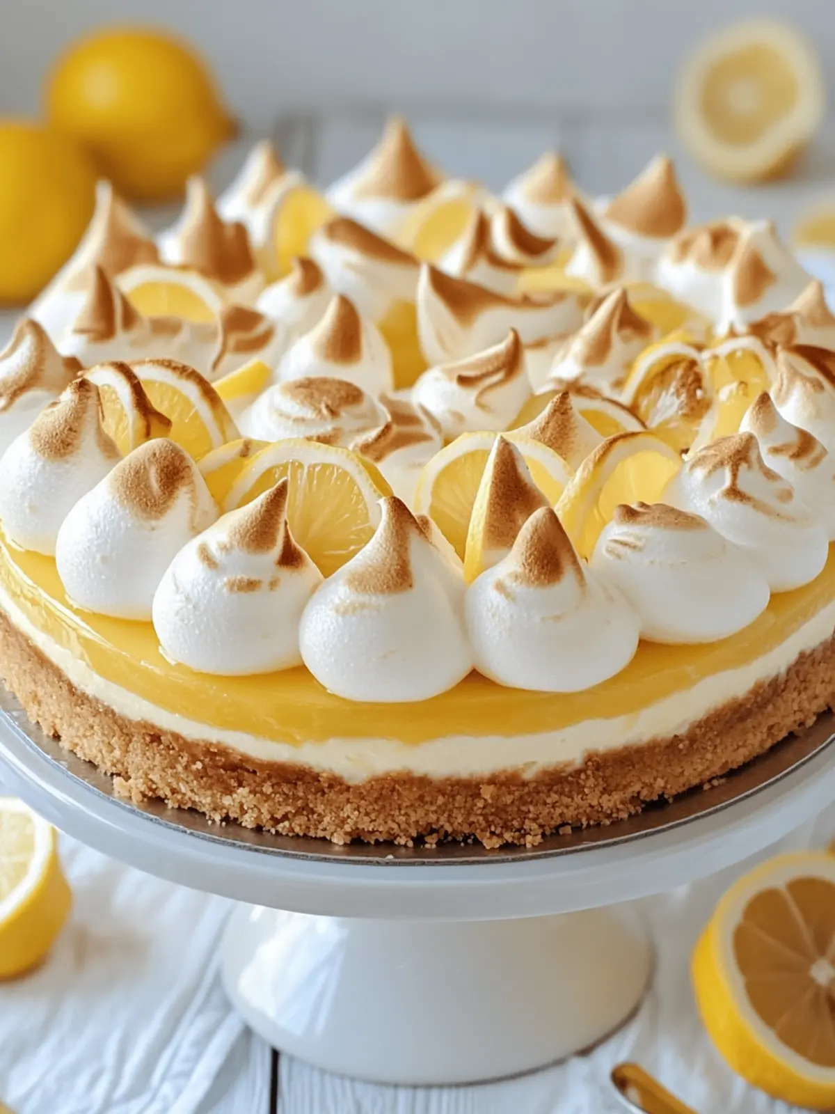 lemon meringue cheesecake