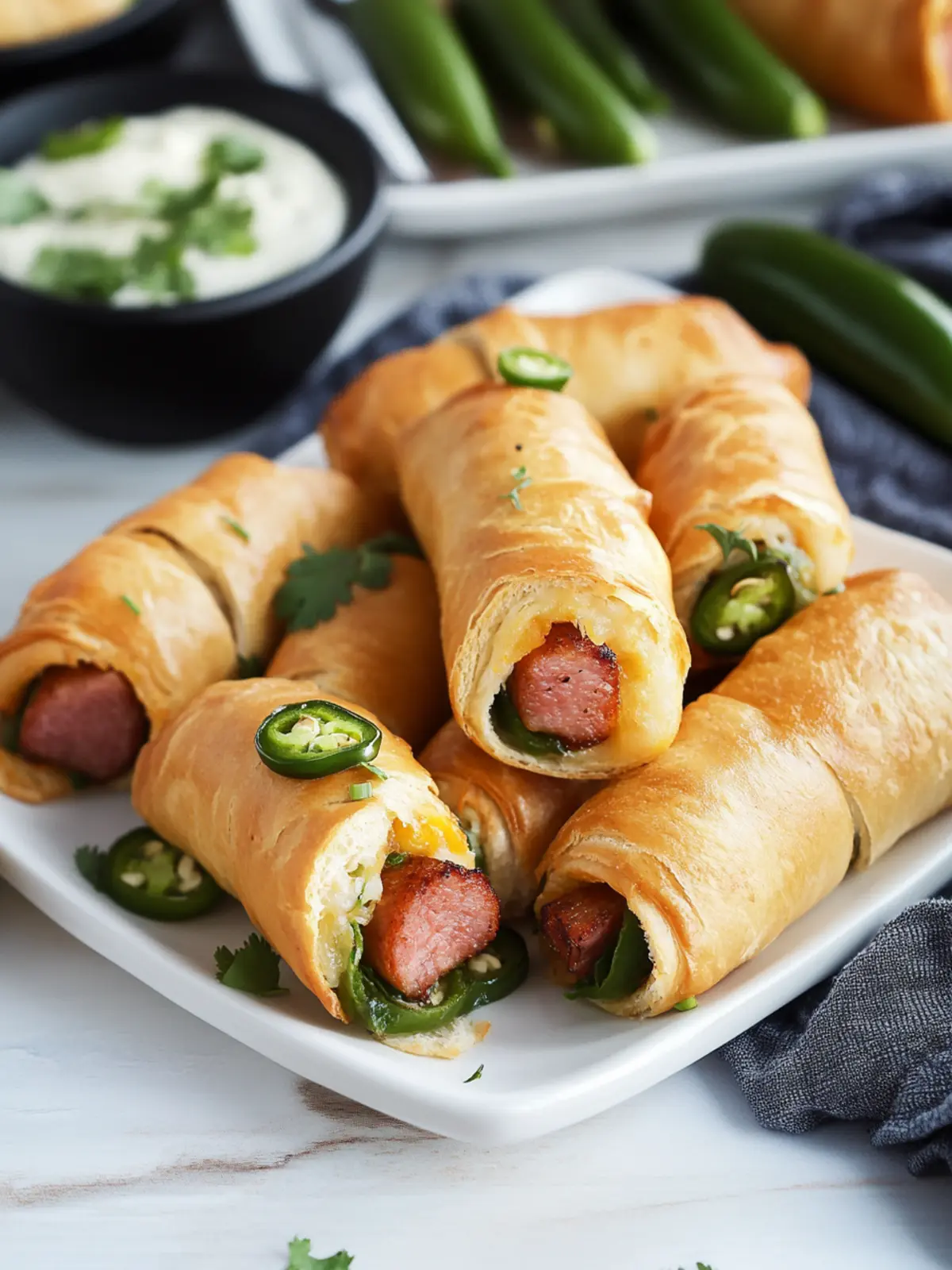 Cinco de Mayo Jalapeno Pigs in a Blanket