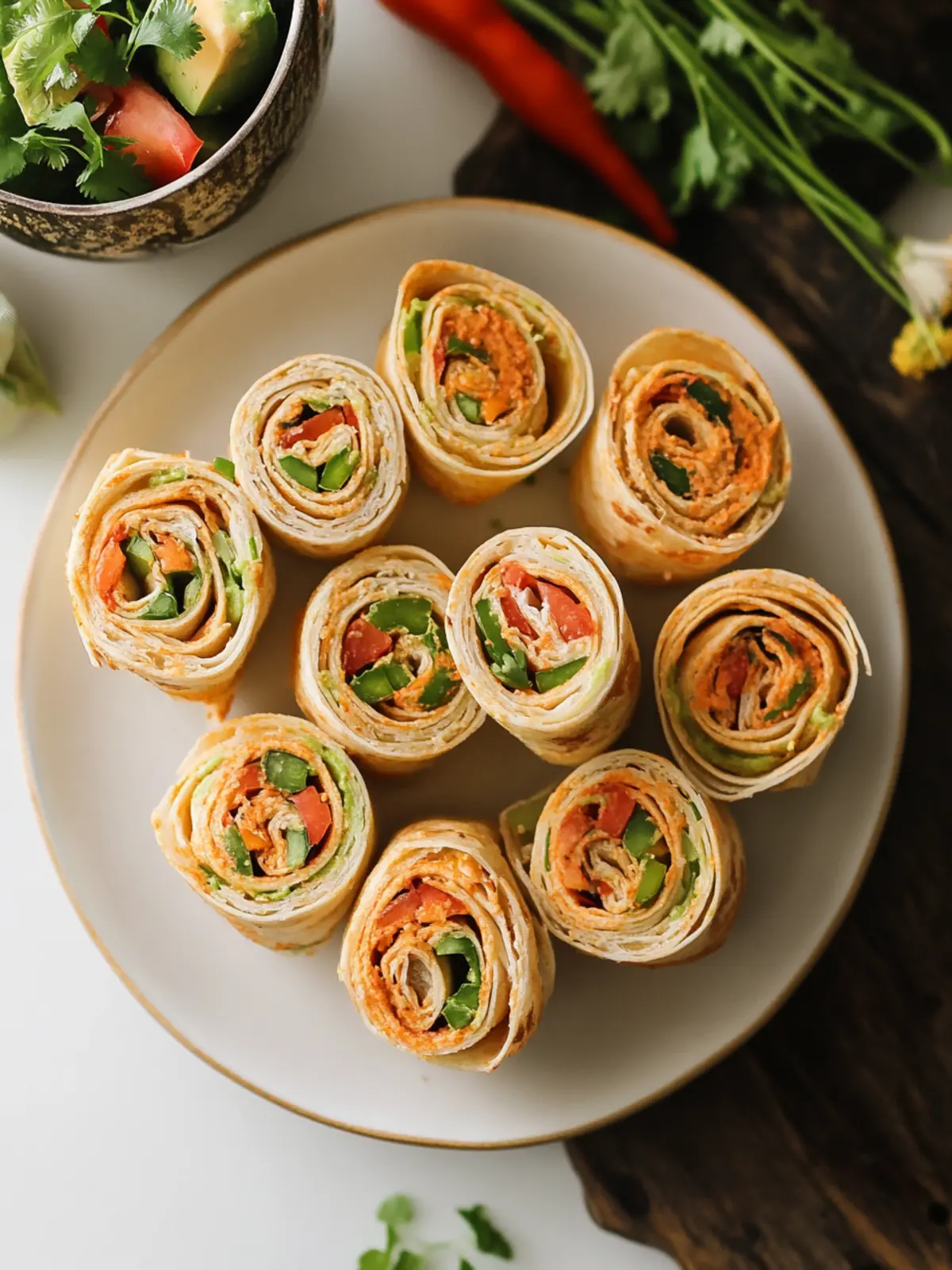 Cinco de Mayo Mexican Pinwheels