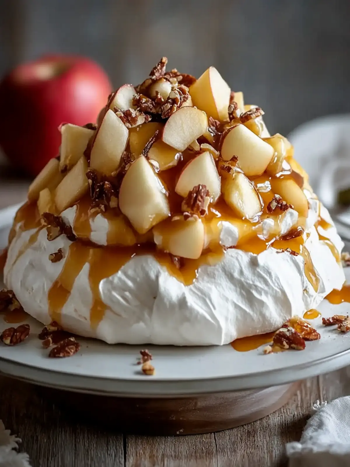 Irresistible Autumn Pavlova with Apples and Sweet Maple Cream 4 Autumn Pavlova with Apples