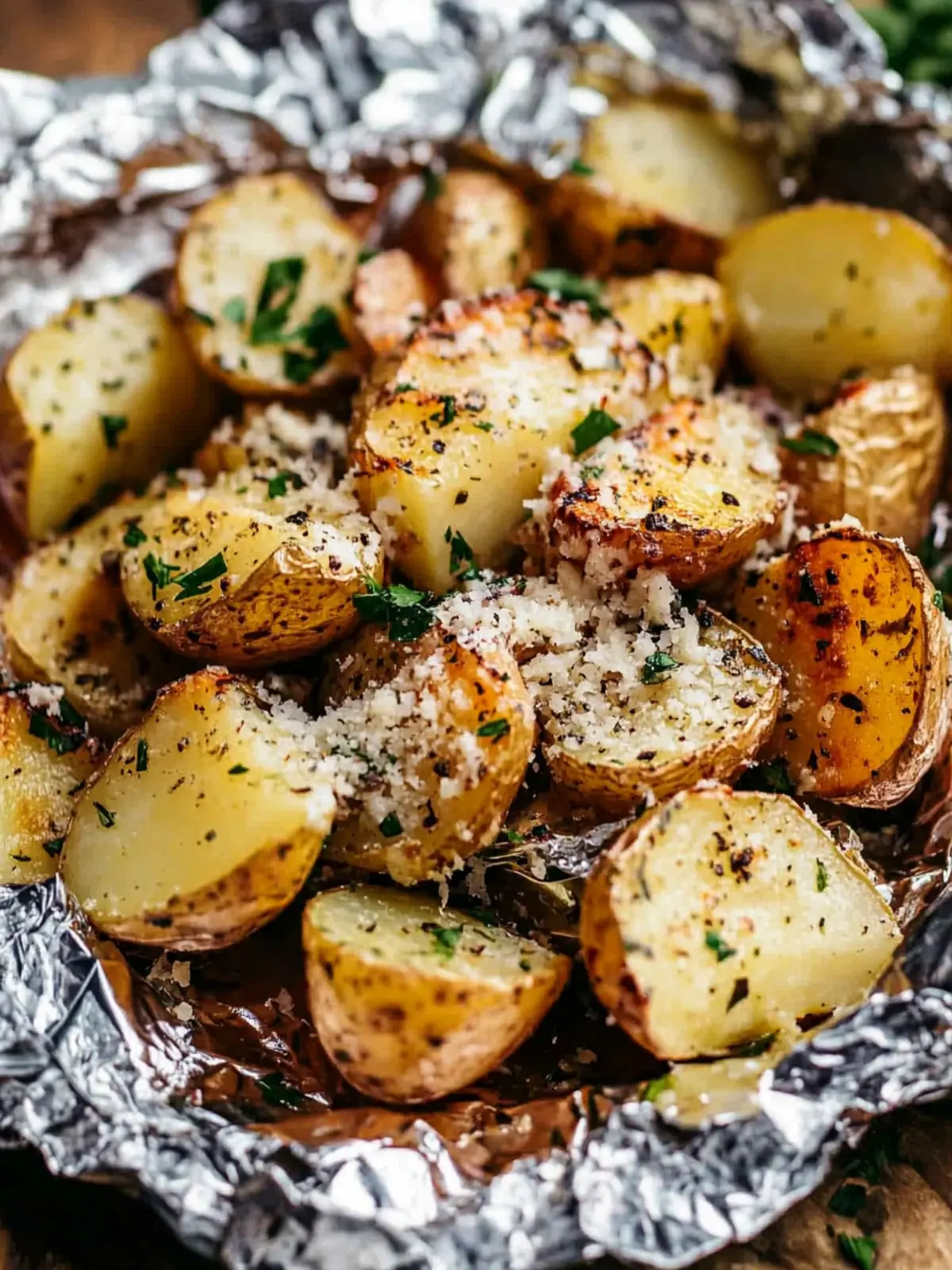 Memorial Day Parmesan Garlic Potato Foil Packets Delight 4 Memorial Day Parmesan Garlic Potato Foil Packets