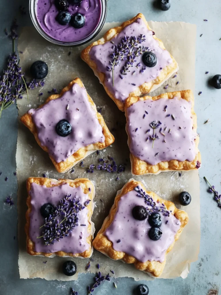 Cinco de Mayo Blueberry Lavender Pop Tarts