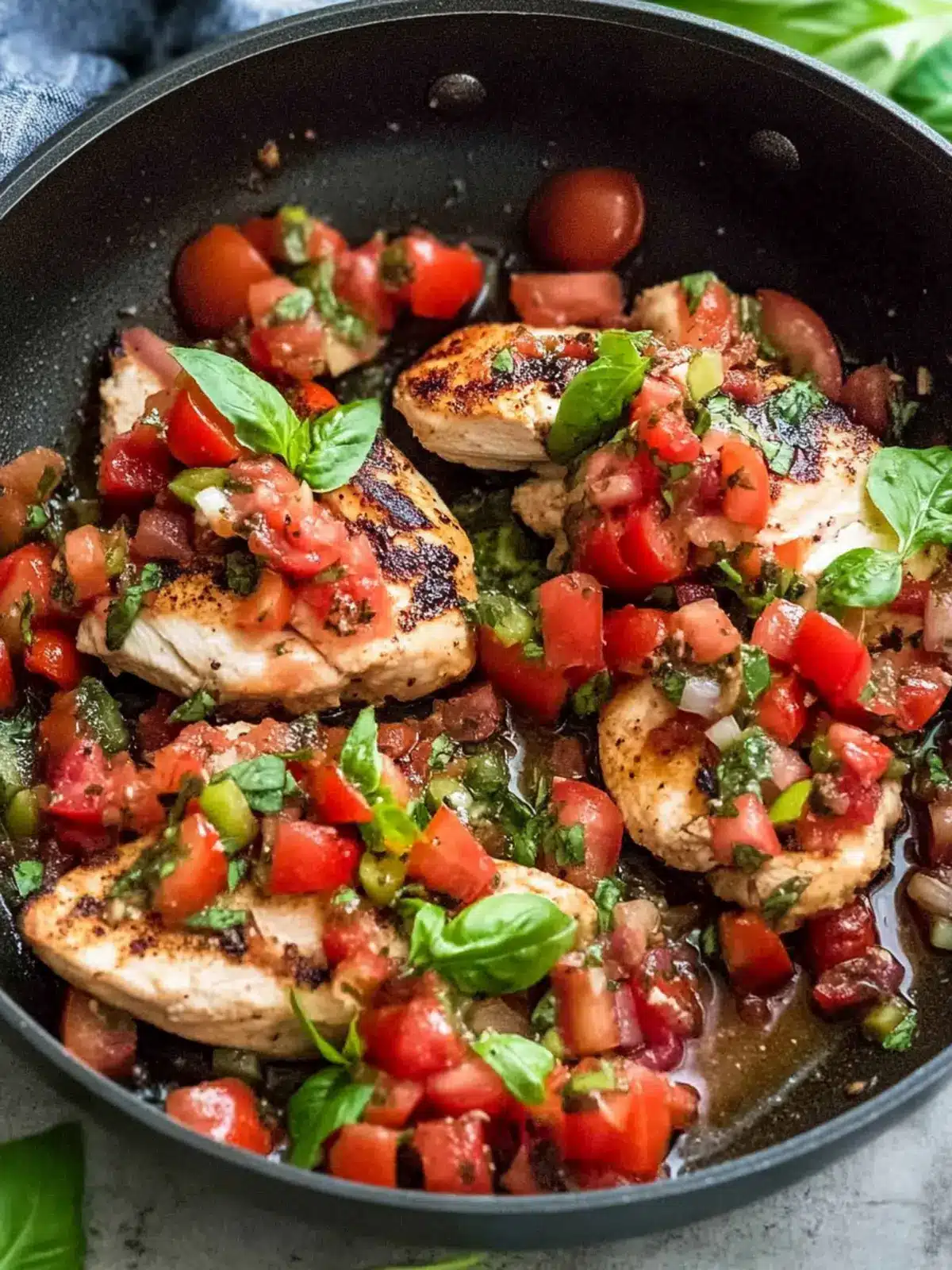 Bruschetta Chicken Skillet