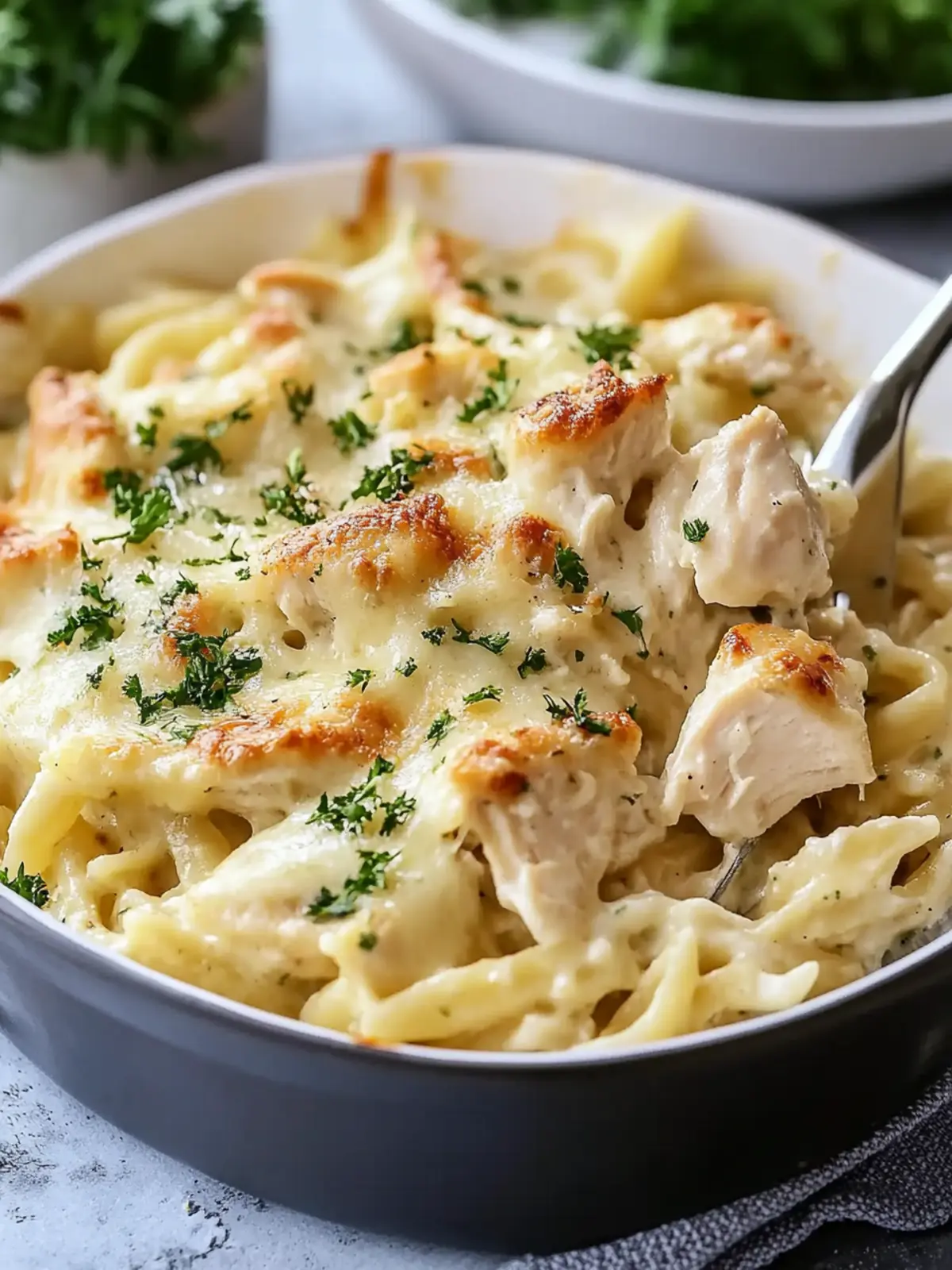 Baked Chicken Alfredo Pasta Recipe