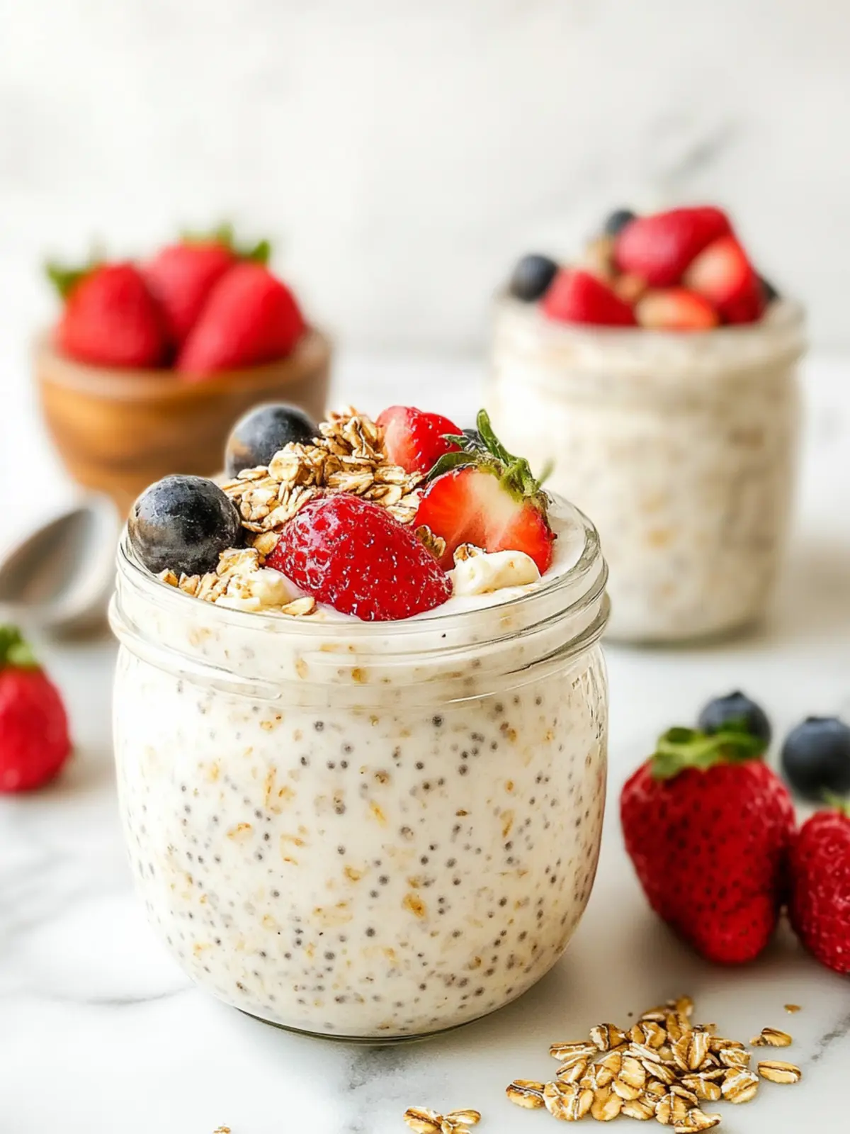 Mother's Day  5 Minute High Protein Overnight Oats Recipe