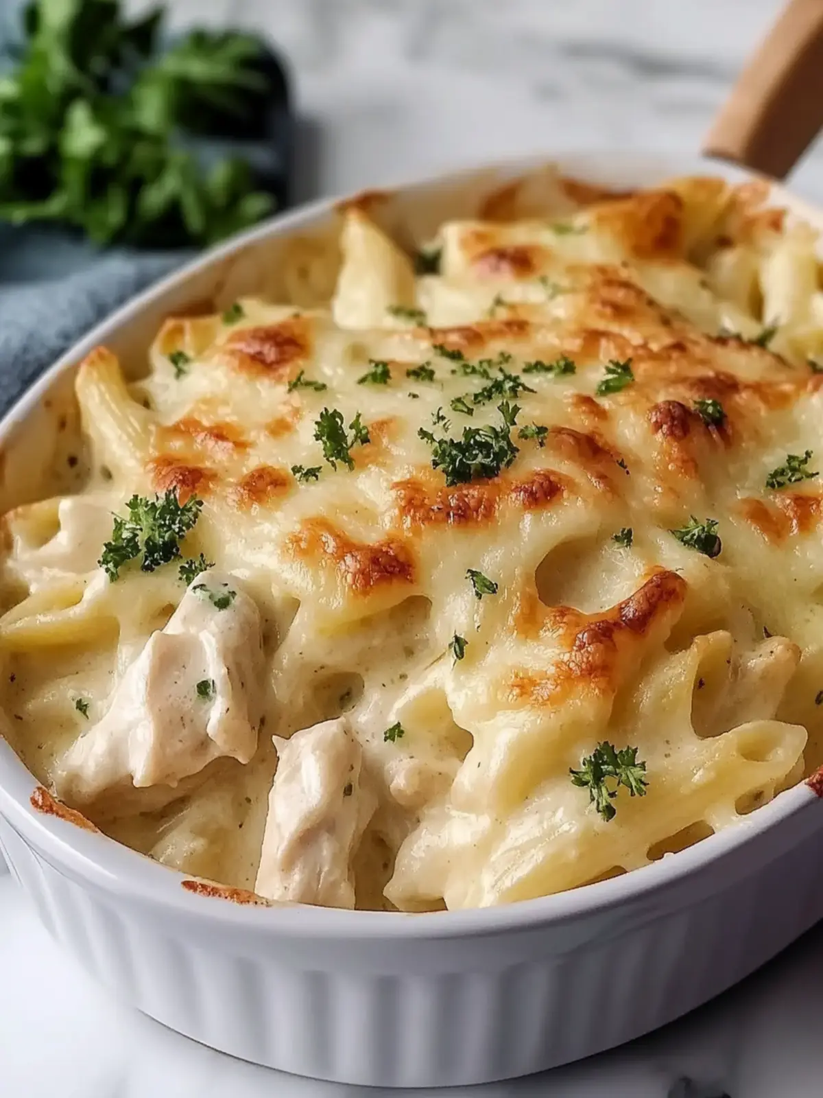 Baked Chicken Alfredo Pasta Recipe