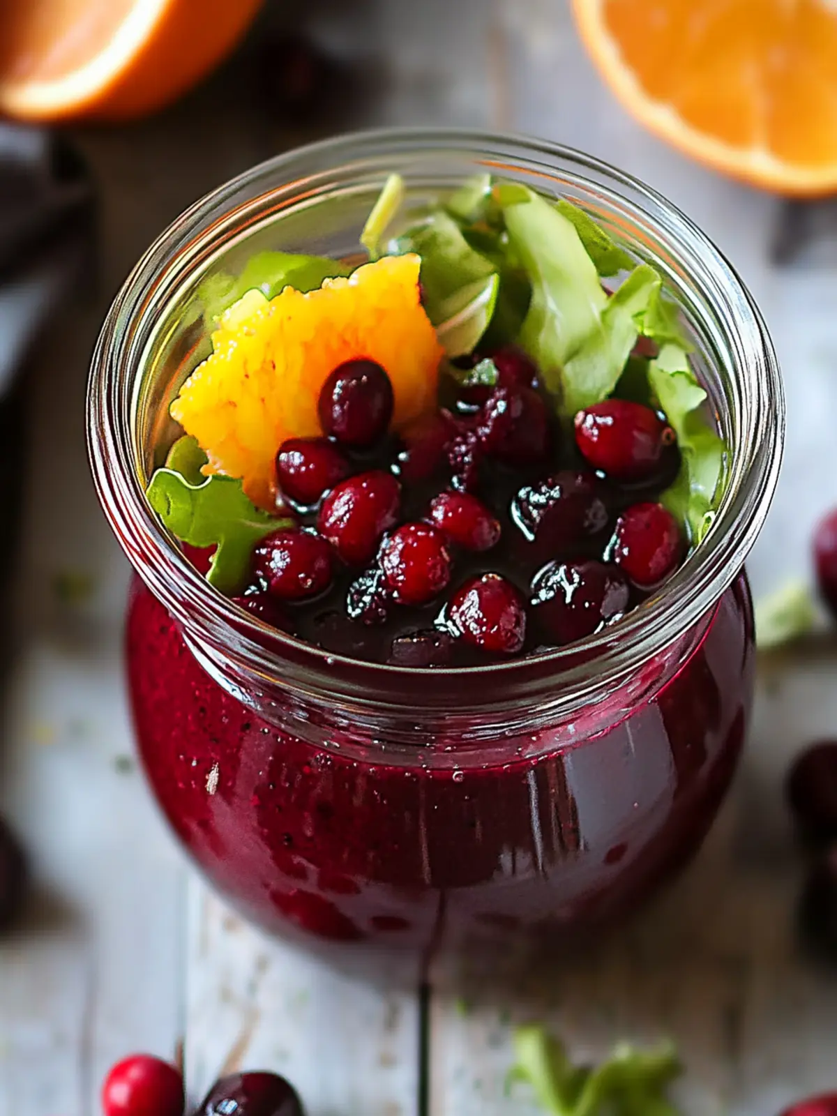 Cranberry and Orange Balsamic Vinaigrette