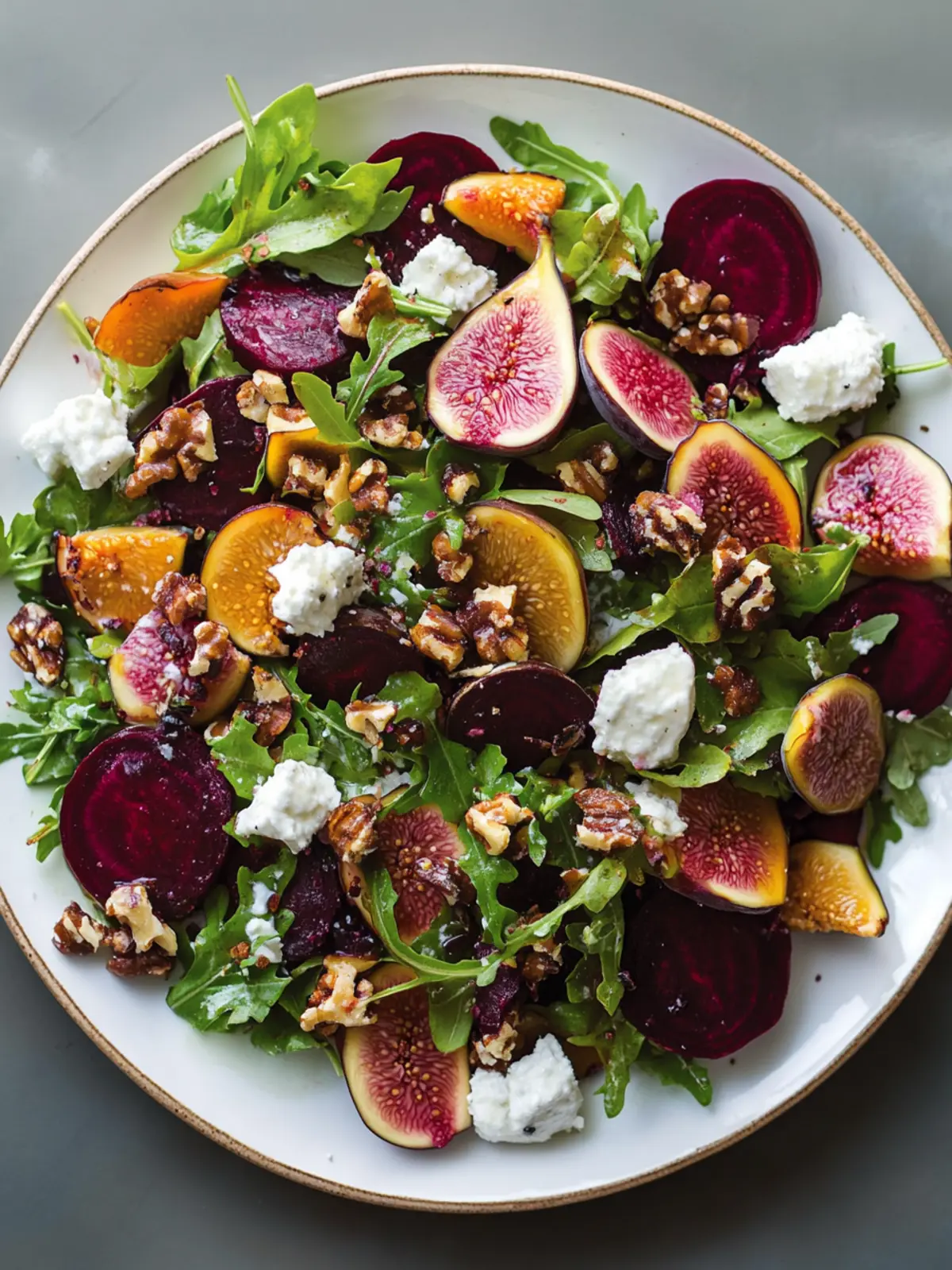 Fall Beet and Fig Salad With Goat Cheese