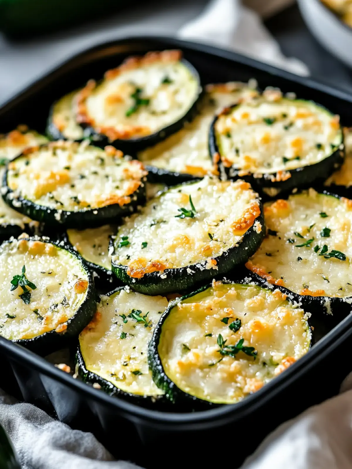 Baked Parmesan Zucchini Rounds