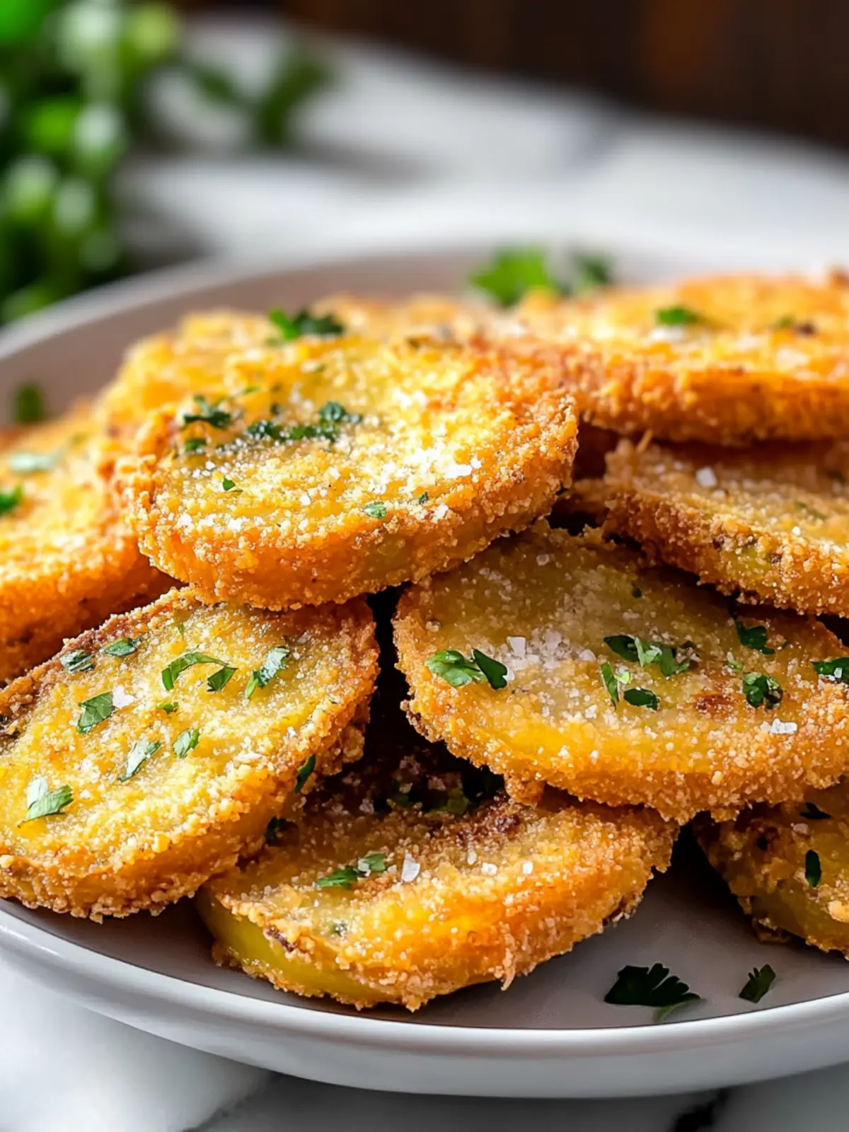 Cinco de mayo Vegan and Gluten-Free Air Fryer Fried Green Tomatoes